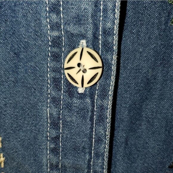 Vintage quizz petite animal SafariDenim shirt - Picture 4 of 9